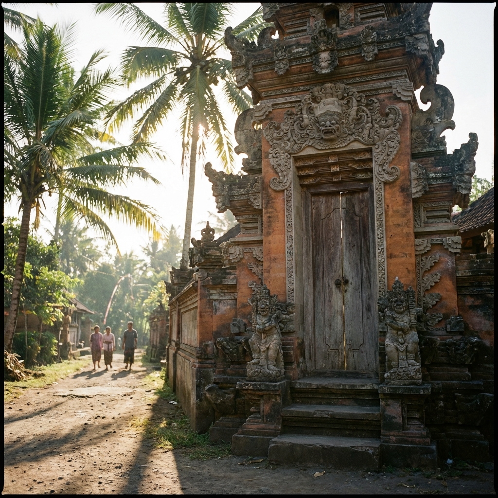 Traditional Angkul-Angkul Village Gate