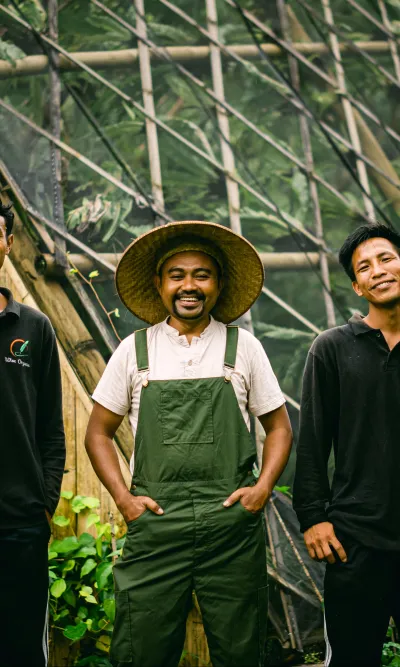 Wayan Wardika and the firefly conservation team