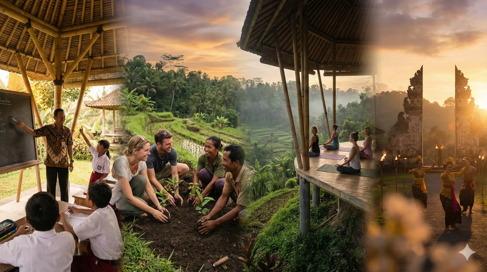 Bali purposeful journey - rice terrace landscape