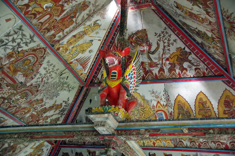 Reading the Painted Ceilings of Kertagosa, and Trying Kamasan Painting in Klungkung